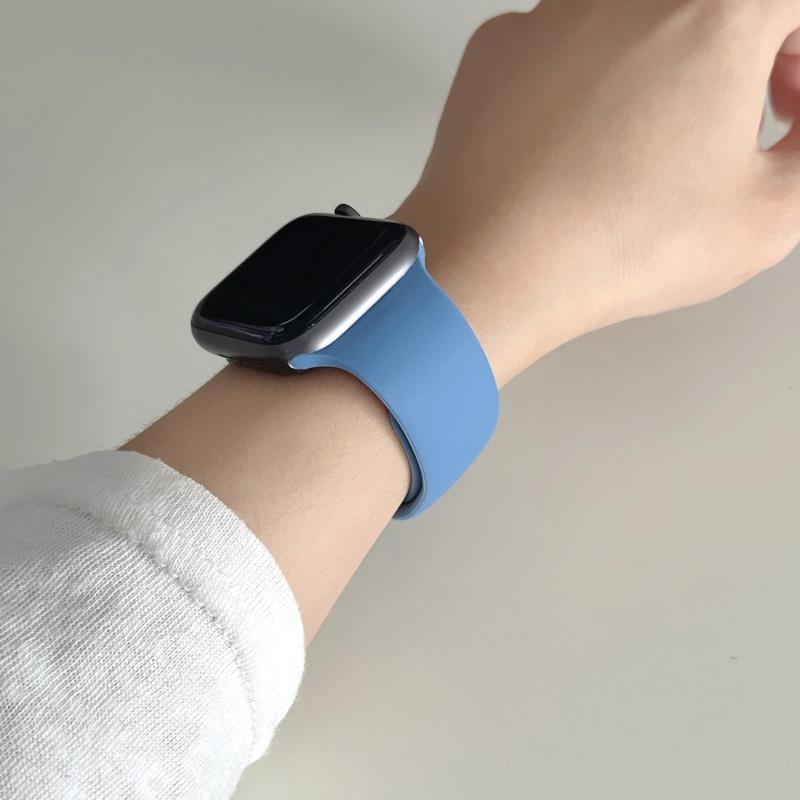 Straps For Watch 10 46 Mm 49mm 44 Mm 45mm 40mm 42mm 41mm 38mm Sport Bracelet iWatch Series 9 8 7 SE Ultra 2 Silicone Band
