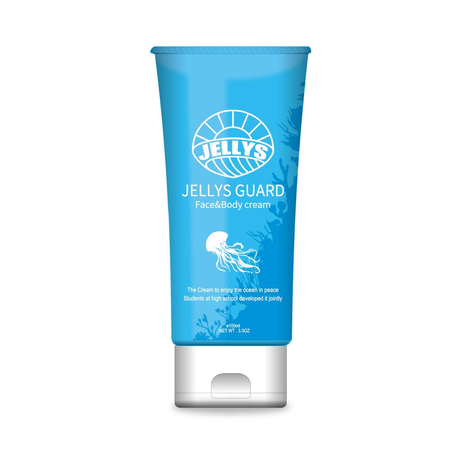

ABS Jelly s Guard Face & Body Cream, Jellyfish Repellent, Contains Hyaluronic Acid, Vanilla Scent, 100ml