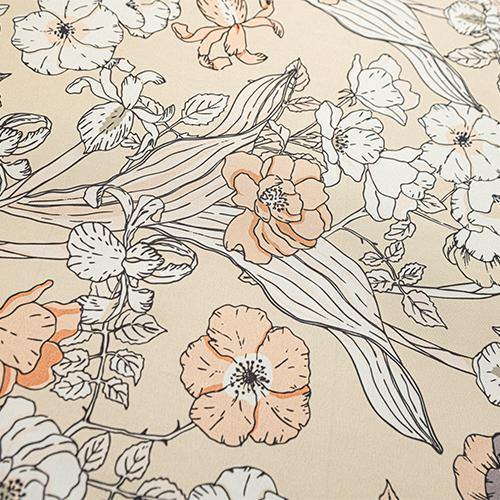 

1PC NAPEARL French Retro Floral Printed Curtains Pastoral Style Tassel Edge Semi Blackout Curtains for Bedroom Living Room Window Home Decor W100cm x L130cm