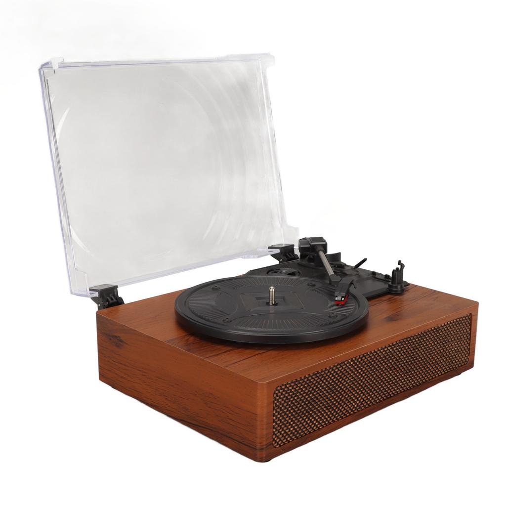 Retro Record Player Portable Bluetooth Turntable Record Player with Built In Speakers 100‑240V UK