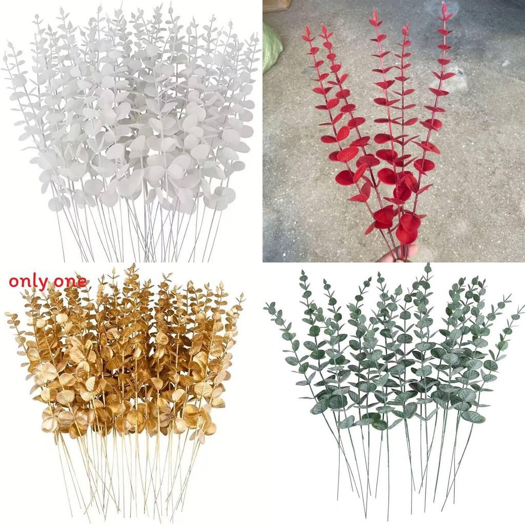 Artificial Eucalyptus Spp Leaves With Plastic Material For Event Decor And Holiday Arrangements