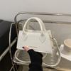 Chic Faux Leather Handbag for Women Minimalist Simple Style Shoulder Crossbody Bag