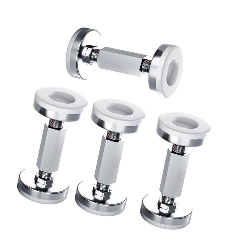 4Pcs No Drill Furniture Anti Shake Fixers Adjustable Height Stabilizers For Bed Frame Chair Table Easy To Installation
