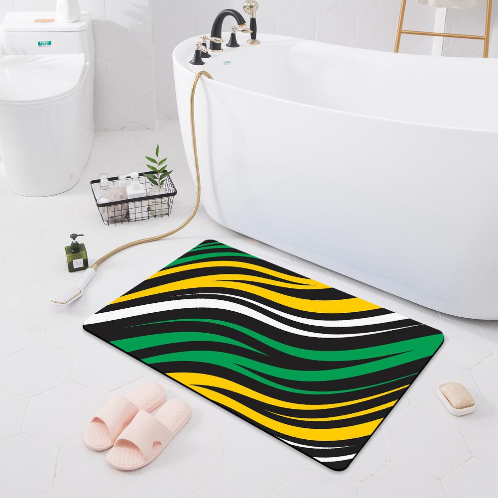 Tapete absorvente antiderrapante, capacho para porta de banheiro, piso de vaso sanitário, chuveiro, banheira, tapete de cozinha moderno