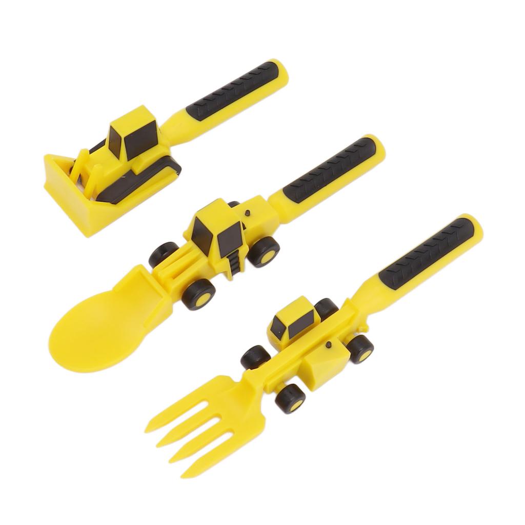Utensili da costruzione per bambini Set da tavola per bambini a tema edile con forchetta da escavatore