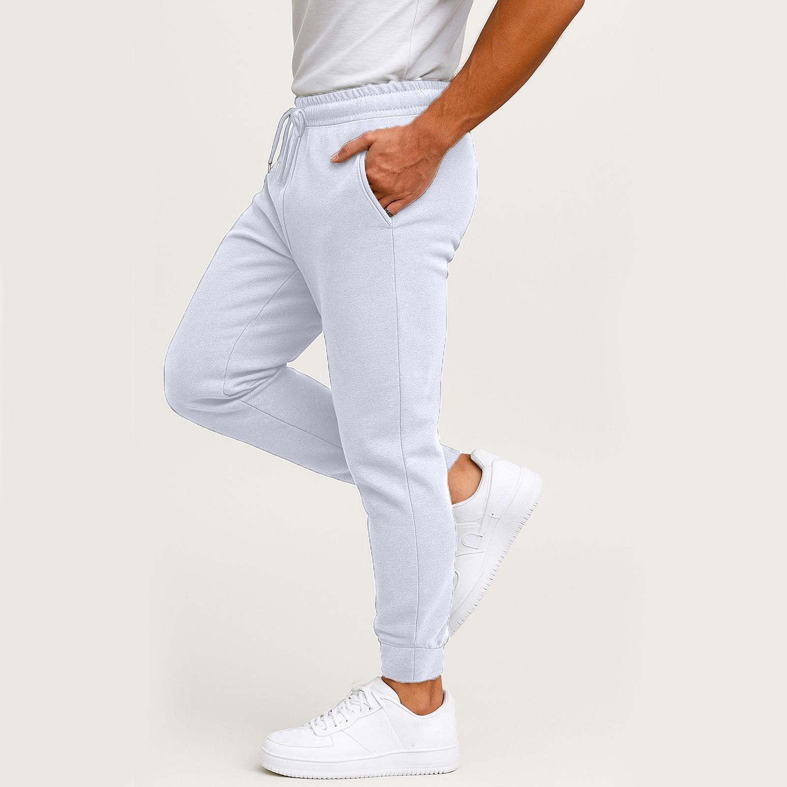 

Чоловічі різнокольорові спортивні штани, Чоловічі весняні повсякденні вільні штани з зав язками на щиколотках, довгі XL білий