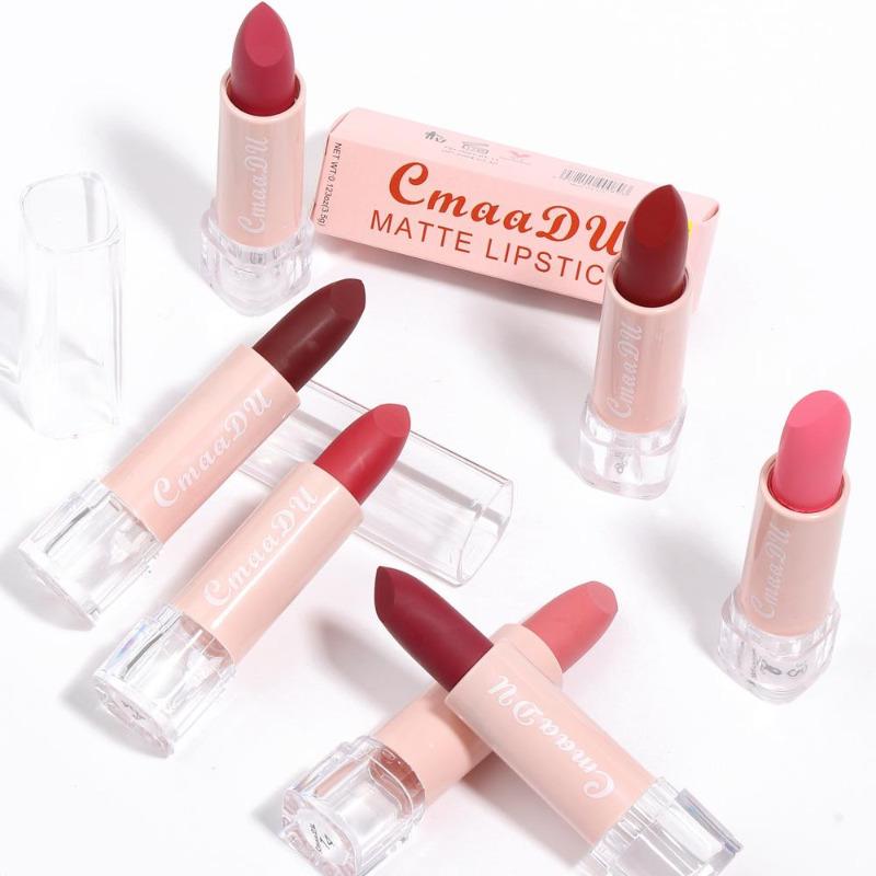 15 Color Velvet Matte Lipsticks Waterproof Long Lasting Sexy Red Lipstick on-Stick Cup Makeup Lips Tints Pencil Cosmetics