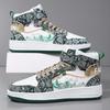 Scarpe Sportive Stampate da Uomo Stile Street da Donna Unisex Scarpe Sneakers da Corsa Studenti Scarpe Oversize per Coppia High Top