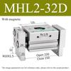 MHL1 Double Acting Pneumatic Gripper Replacement T Type Parallel Style Air Gripper Cylinder 11D/16D/11D/11D/11D/11D/11D1/16D1