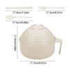 Dinnerware Cutlery Set Natural 3 Piece Set Dinnerware Sets With Lid Fashionable Bowl Sets Includes Chopsticks Fork Spoon Cutlery