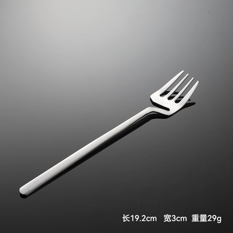 Oțel inoxidabil 304 serie 041 cuțit occidental curbat furculiță lingură suprafață mată tacâmuri coreene creative lingură principală