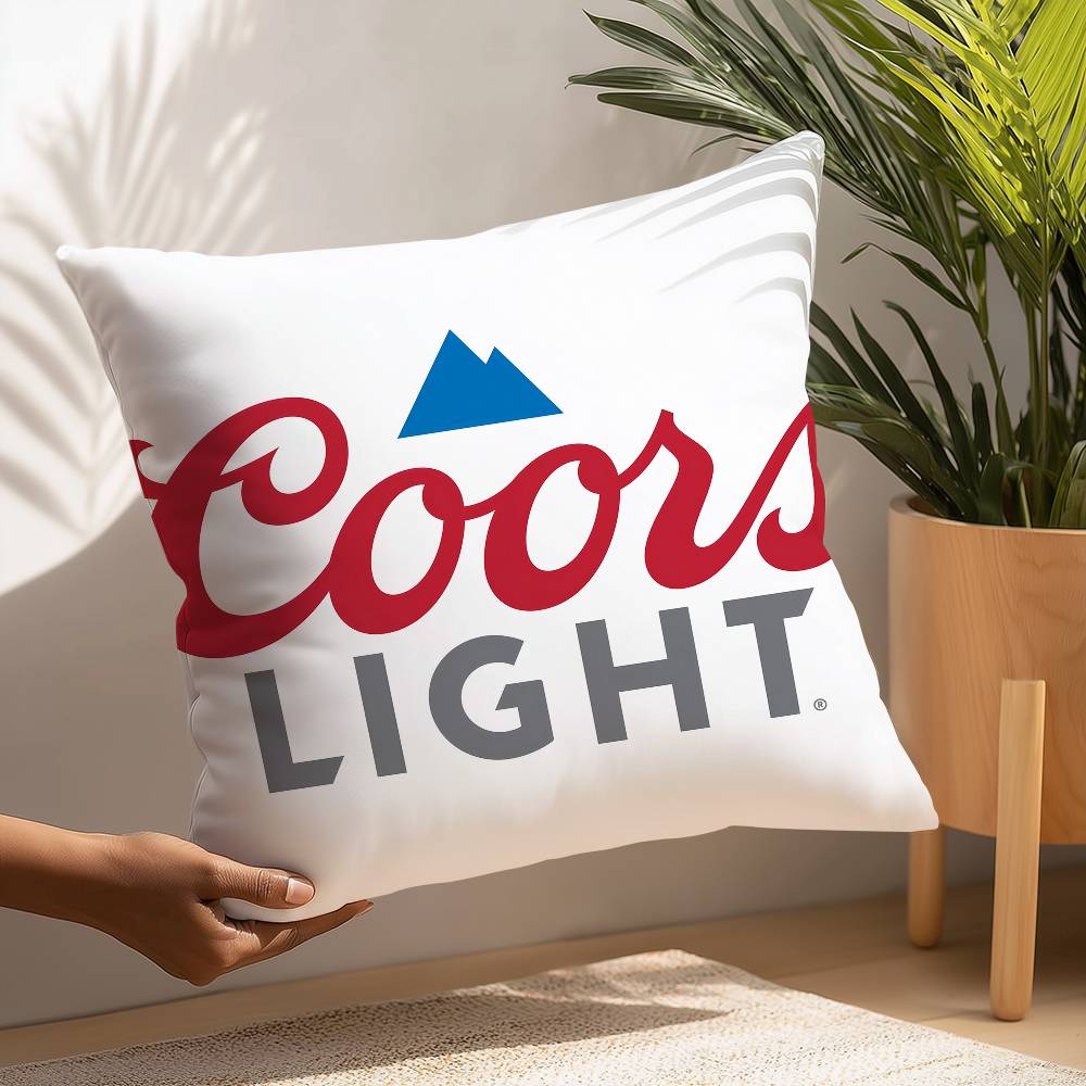 Beer C-Coors Pillow Case Plush Fabric Soft  Pillowcase Double Sided Print Cushion Cover Household Gifts