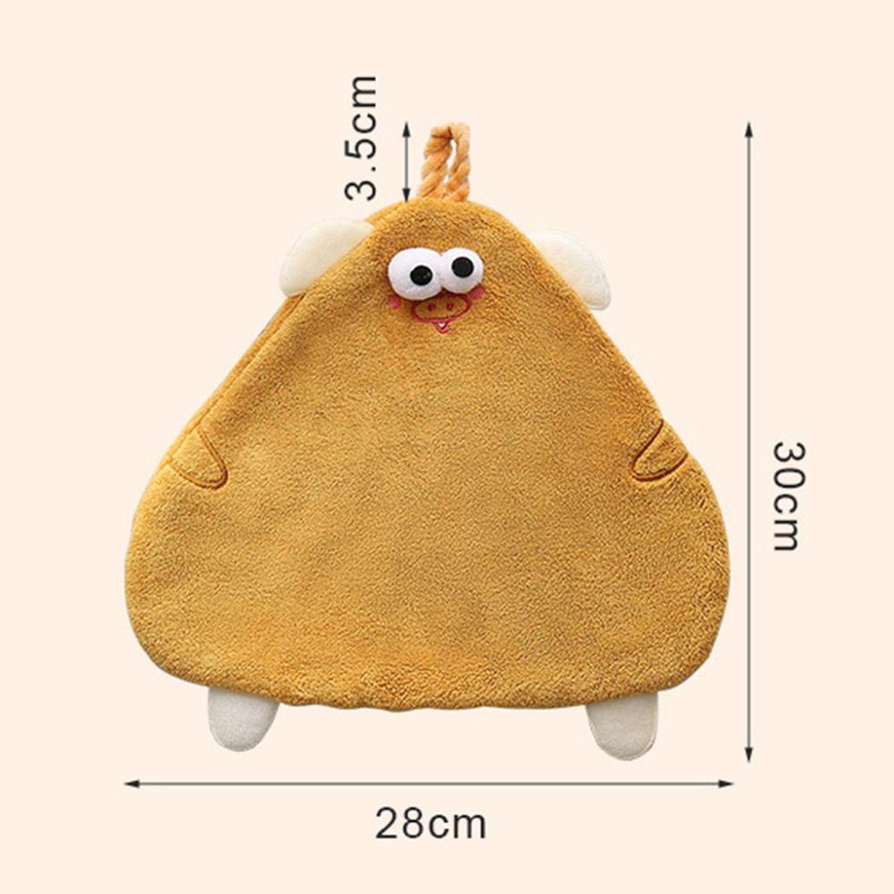2Pcs Microfiber Korean Pig Dishcloth Cute Children's Handkerchief Pig Wiping Towel Bedroom