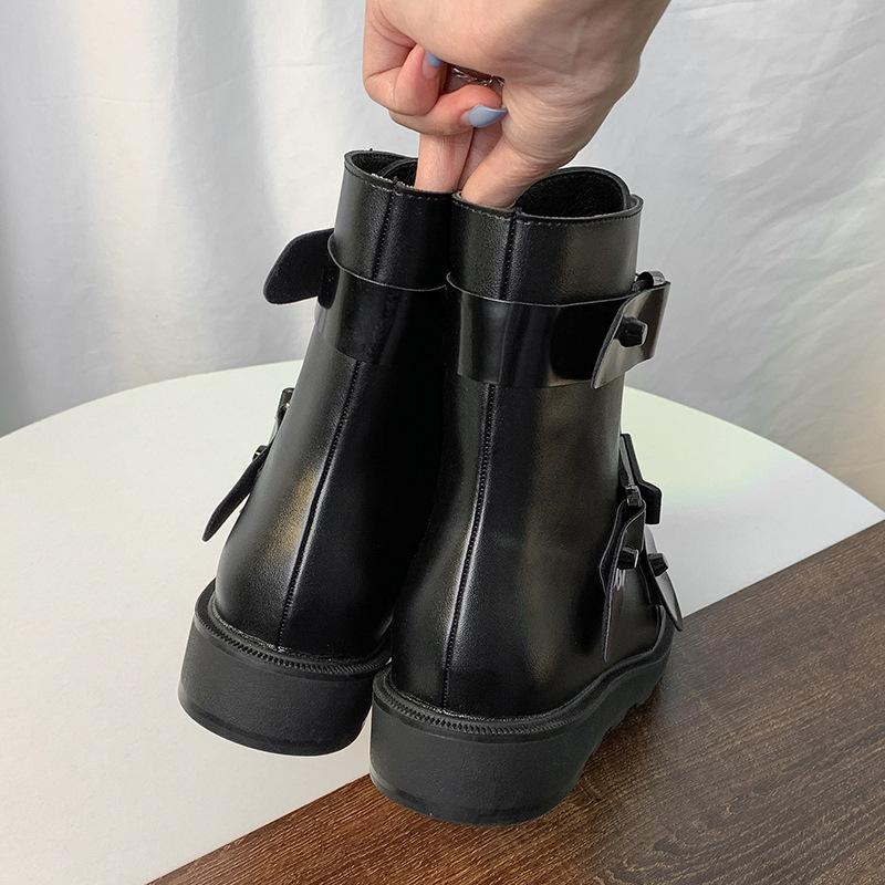 Fashion 2024 Autumn New Arrival Luxury Brand Design mid-calf Boots Women Cool High Platform Boots Wedges Shoes Woman