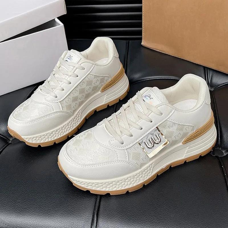 SyfIyno New Bailen Classic Thick Soft-sole Jogging Flats Shoes Students Lace-up Outdoor Sports Shoes Tide