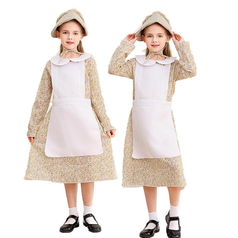 Red Little Riding Hood Halloween Girls Costume For Theatrical Stage Performance