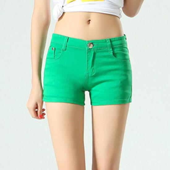 

Джинсовые шорты женские карандаш повседневные летние ярких цветов женские с двойным карманом белый синий красный 2XL