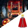 King Robe Queen Robe Gold Crown King Costume Stage Performances Cosplay Costume Halloween Costume Party Accessories
