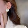 Silver Needle Rhinestone Opal Retro Small Stud Earrings Premium Earrings New Femininity Earrings