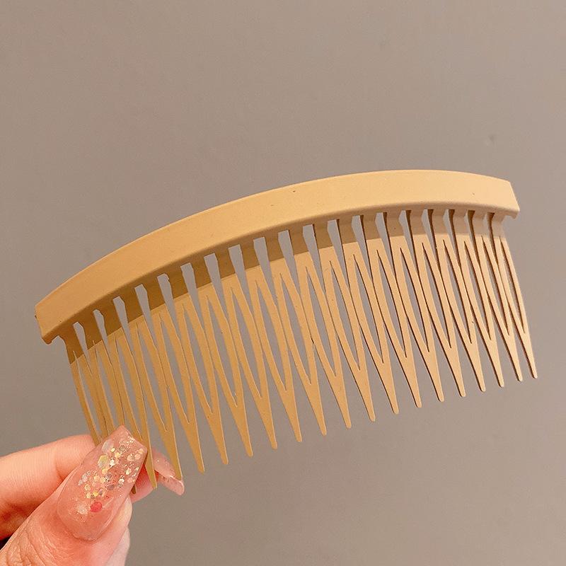 Mattierter umgekehrter Kamm für Damen Hinterkopf-Haarnadeln und Stirnfixierung und -finish Rutschfester Haarkamm Haarnadel-Clips