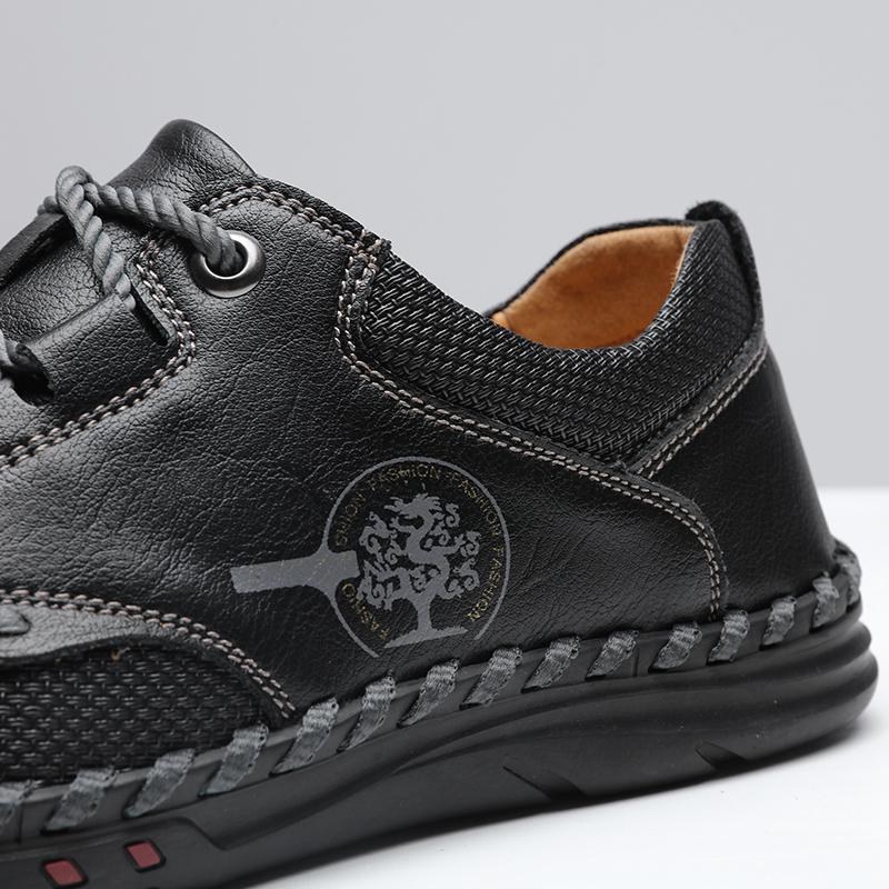 Pánské ručně vyráběné ležérní kožené boty venkovní nízké tenisky