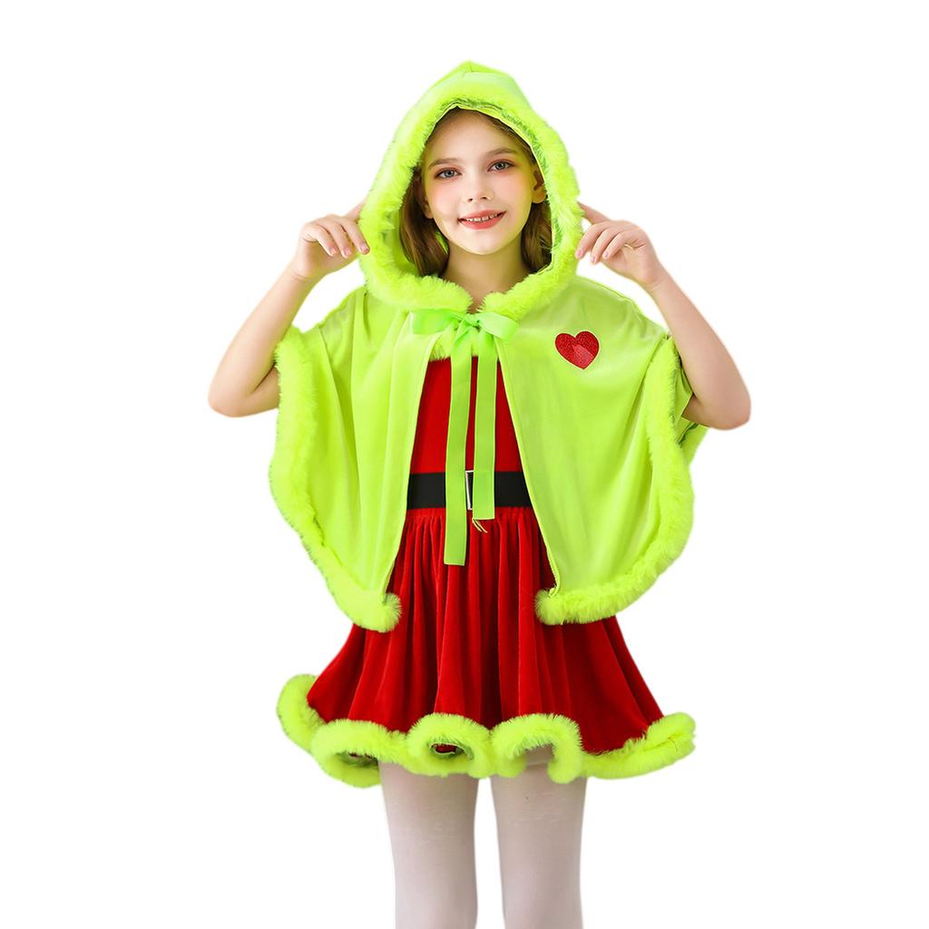 Kinder Weihnachtsaufführungskostüm - Langärmiges Party-Outfit