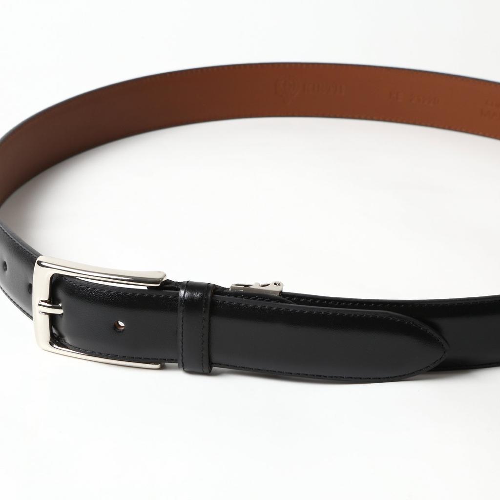 Belt Genuine Leather Free Size Made in Japan Black [Ogier] Men's - (Cowhide) - (Adjustable) - -