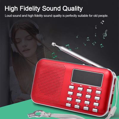 Y-896 Mini FM Radio Digital Portable 3W Stereo Speaker MP3 Audio Player High Fidelity Sound Quality