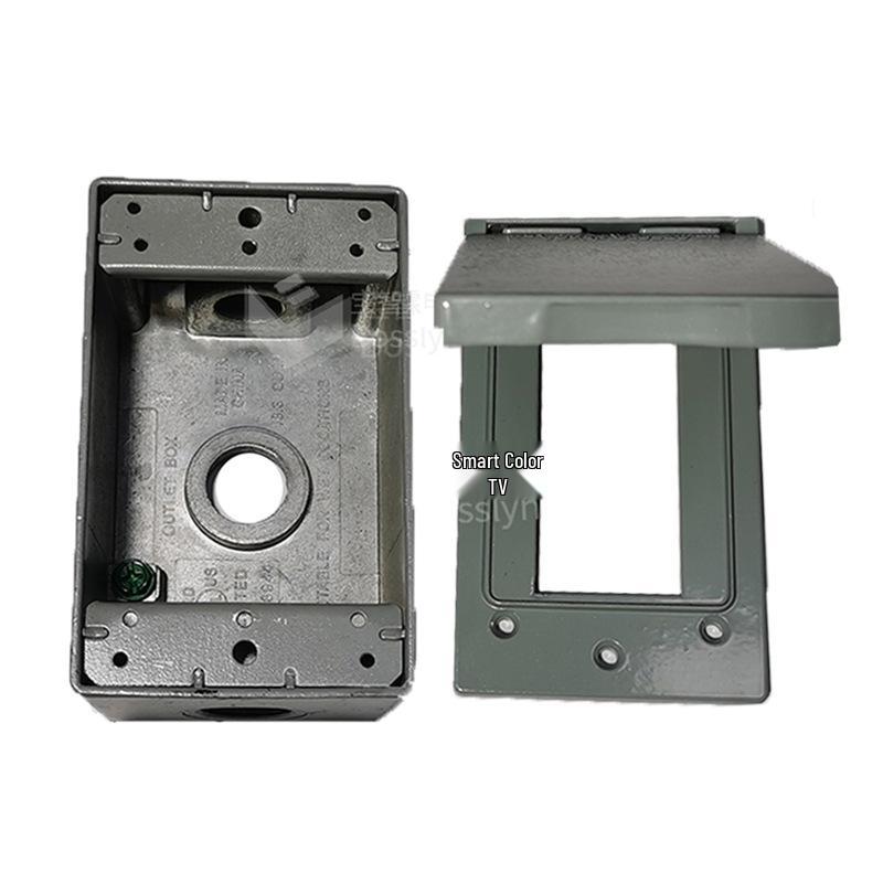 Waterproof GFCI Leakage Protection Socket with Aluminum-Iron Base, US Standard American Style Industrial Socket