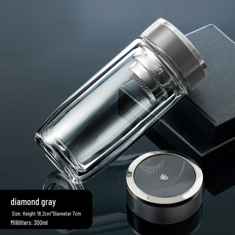 Zhuijia Double-Wall Glass Tea Infuser Bottle