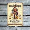 Vintage Rum Brand Metal Sign Retro Tin Label Poster for Home Bar Man Cave Club Decor
