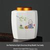 Yunyan Ceramic Tea Caddy with Aluminum Lid