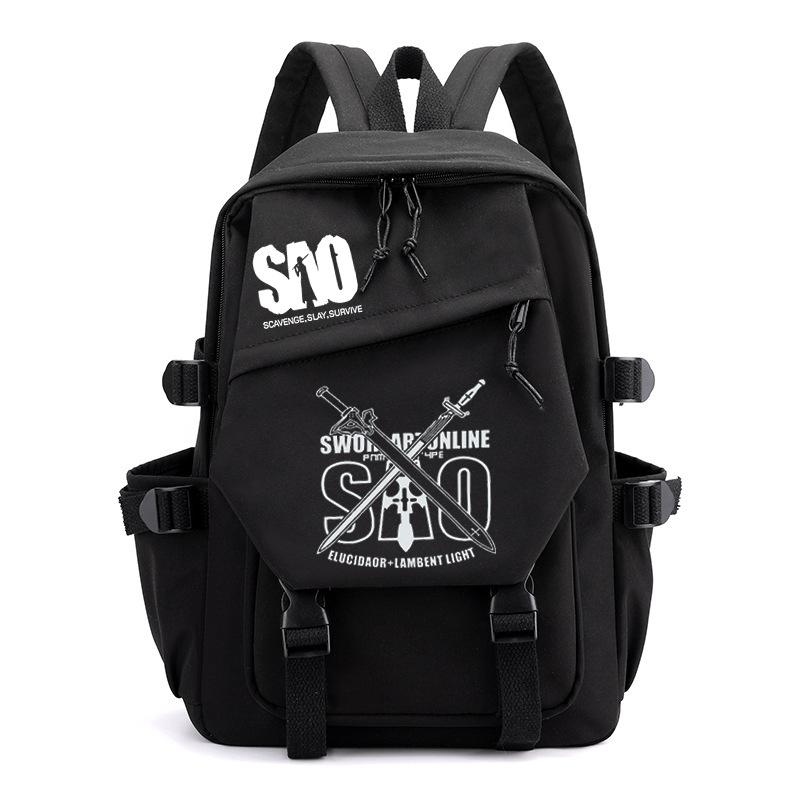 

Персонализированный рюкзак с трендовым дизайном для новых учеников средней и начальной школы, кампусный, для отдыха, простой, большой вместимости, школьный No specification