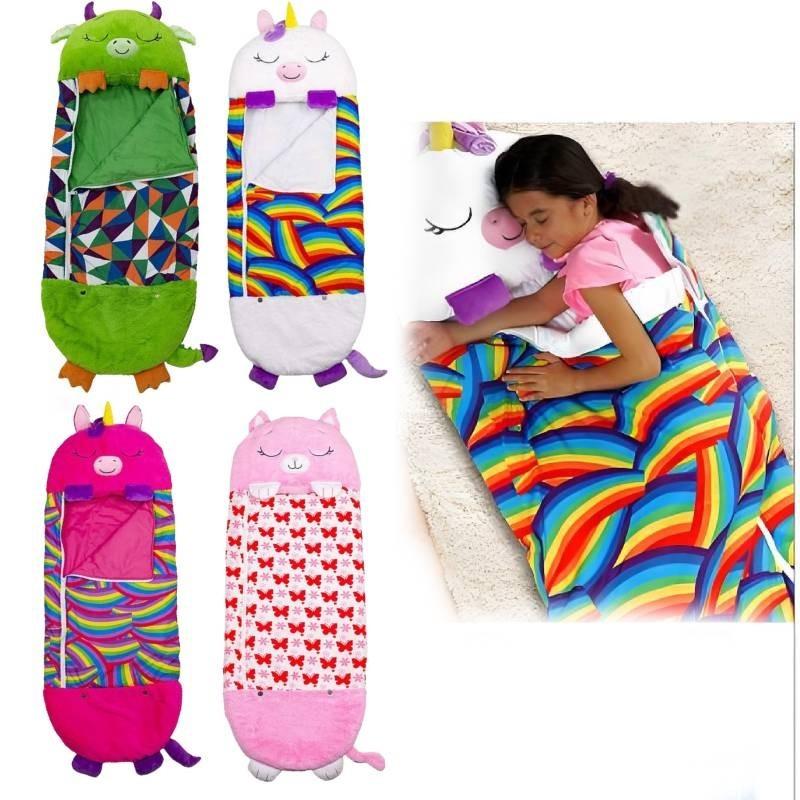 Cozy Cartoon Animal Children's Sleeping Bag Adorable Unicorn And Shark Designs