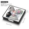 Leather 5D Diamond Painting Kit Note Box with 160 Sheets DIY Diamond Art Note Box for Home Office School Supplies
