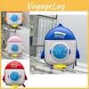 Creative Cute Cartoon Rocket Shaped Backpack For Kids Stylish And Lightweight Design
