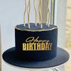 5/10pcs Gold Acrylic Happy Birthday Cake Toppers Side Cake Decoration for Kids Adults Birthday Cake Dessert DIY Decor Supplies