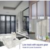4 Pcs Low Profile Wand Tilter,Clear Heavy Duty Low Profile Rod Tilter with 7/32" Hexagon Shaped Gear Hook Connection for 2 Inch Horizontal Blinds