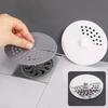 Kitchen Rotatable Anti-odor Drain Cover Hair Filter 1pc With Drain Holes Universal Fit Sink Sewer Lid For Home Bathroom Use
