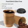 100 Pack 12 Oz Paper Coffee Cups, Disposable Coffee Cups With Lids And Sleeves For Home And Cafes
