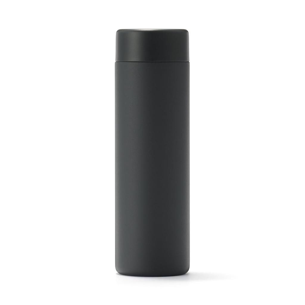 MUJI Vacuum Insulated Insulated Flat 76049203 Bottle, Type, 500mL, Black,
