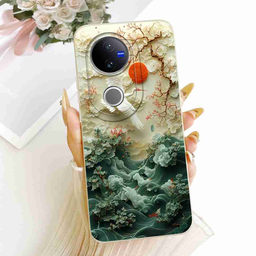 For VIVO V50 5G Case Luxury Silicone Shockproof VIVOV50 5G V2427 Casing Colorful Cartoon Soft Protective Shell Cell Phone Case