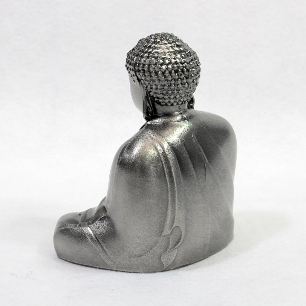 Made in Japan Japanese souvenirs Large Buddha statue 3 inches length 9 Silver (total cm)
