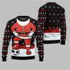 Christmas Element Pattern Men's Sweatshirt Santa Claus 3D Print Pullover Autumn Women Crew Neck Hoodie Long Sleeve Kids Tops