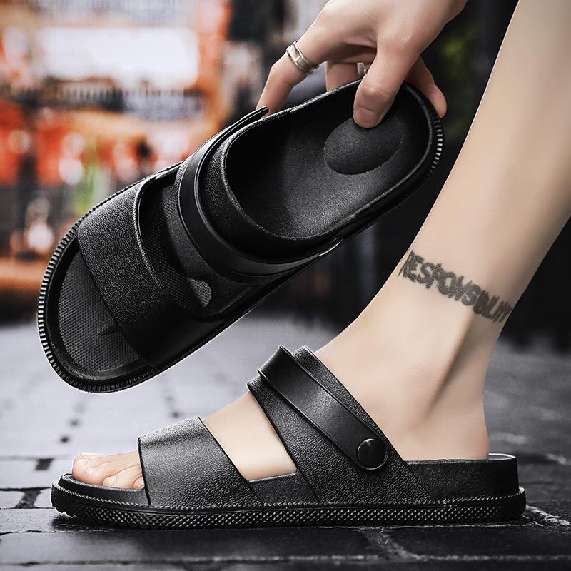 Fashion Men Sandals Summer Leisure Beach Holiday Outdoor Male Comfortable Casual Sandals New Non-slip Outdoor Soft Bottom Indoor Slipper