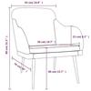 351457 vidaXL Fauteuil Rose 63x76x80 cm Velours
