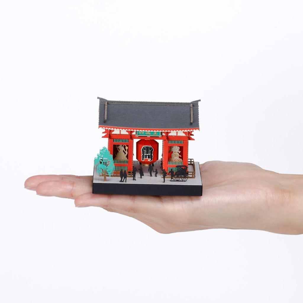 Kawada Papier Nano 360 Asakusa, 7 x 5,7 x 7 cm, Ab 12 Jahren, Papierbastelset, Miniaturbausatz, Innendekoration, PS-01