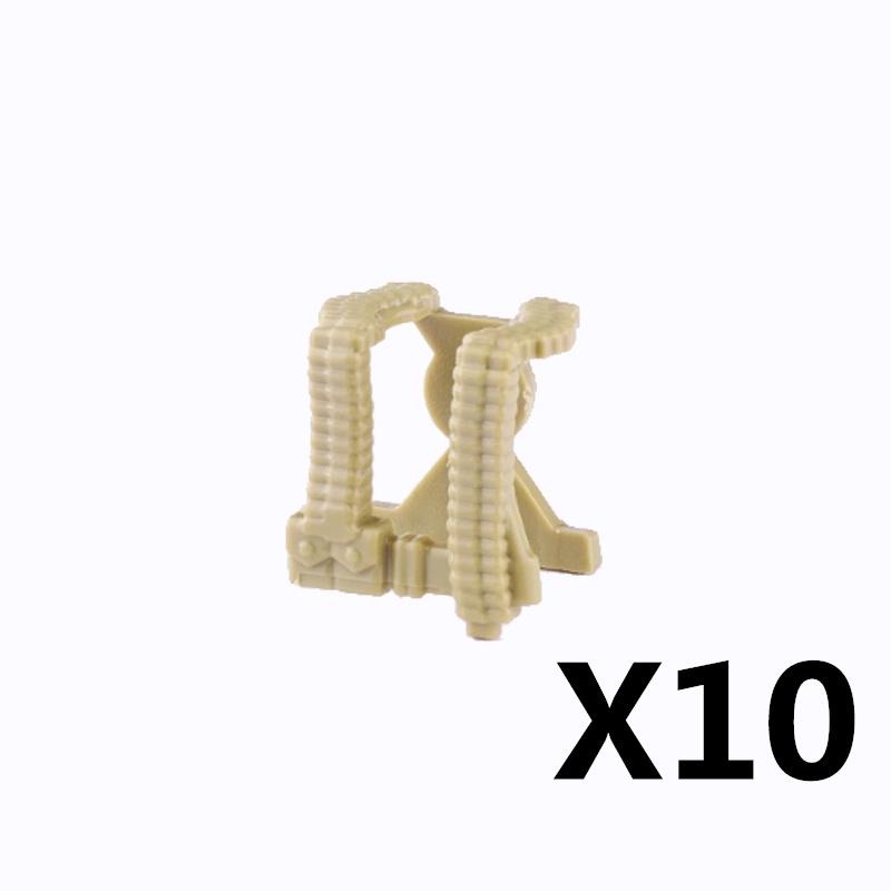 MOC Militärfigur Zubehör Bausteine Alpha SWAT Helm Weste Rucksack Knieschoner Nachtsichtgeräte Steine Spielzeug K017