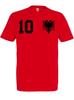 Tricou pentru bărbați Youth Designz Albania cu NUME + NUMĂR DORIT Tricou Cupa Europeană Distracție