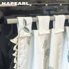 1PC NAPEARL Thermal Insulation and Shading Dandelion Snap on Oven Skirt, Tassel Lace Half Curtain Oven Door Curtain for Kitchen Home Decor